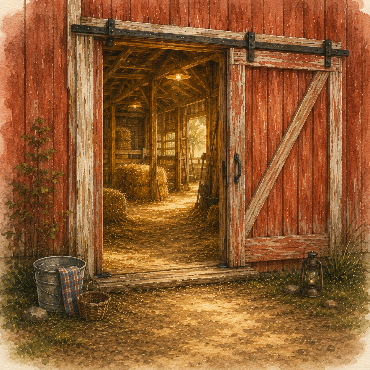 Red Barn Doorway